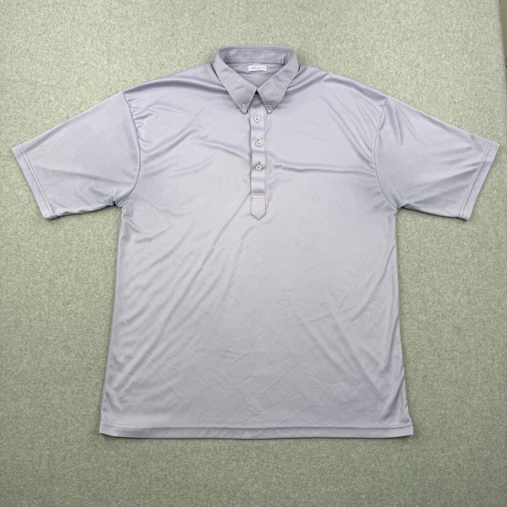 Collars &‎ Co Shirt Mens 3XL Lavender Purple Performance Stretch Short Sleeve